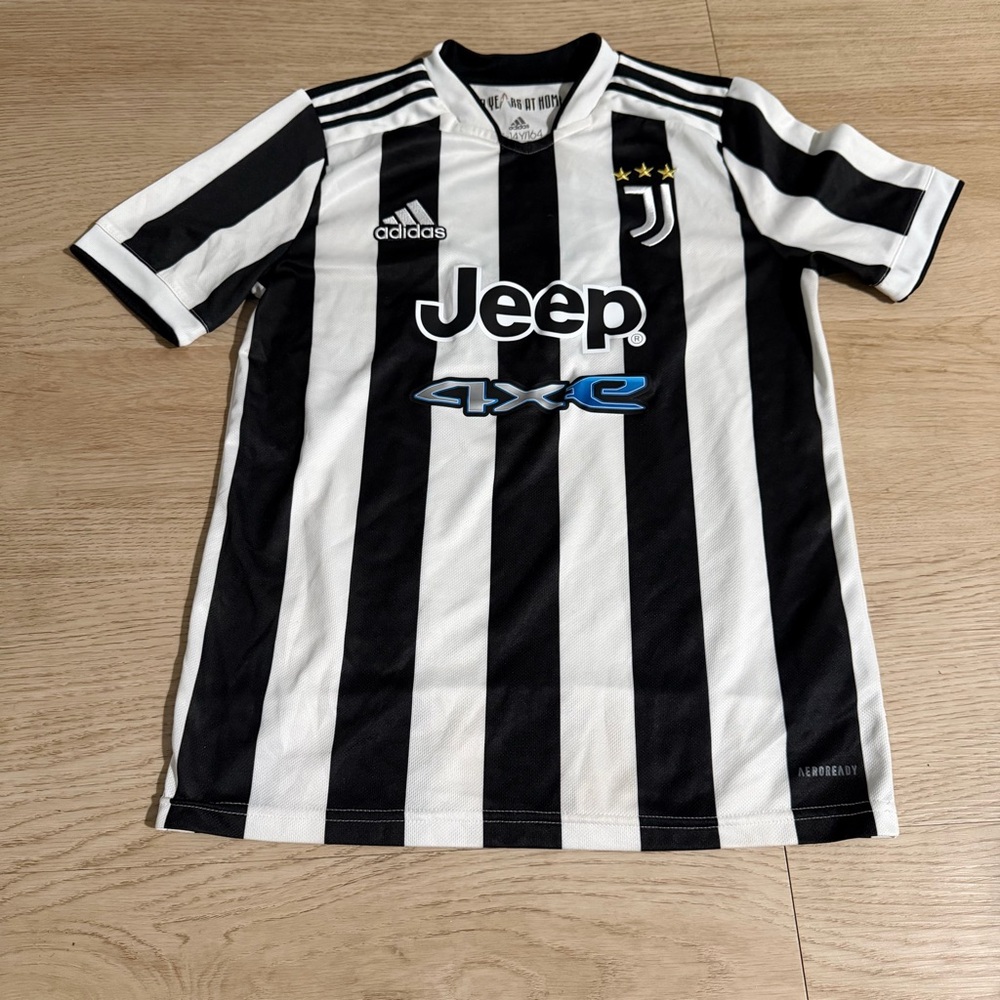 Adidas Juventus Black and White Striped Jersey